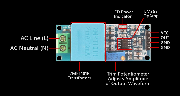 ZMPT101B Board Layout